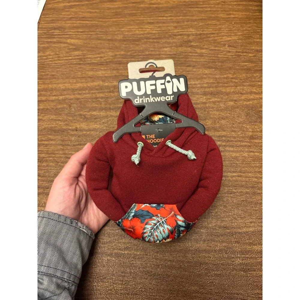 Puffin Drinkwear 12 Oz Insulated Can‎ Hoodie Koozy